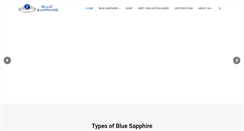 Desktop Screenshot of bluesapphire.org.in